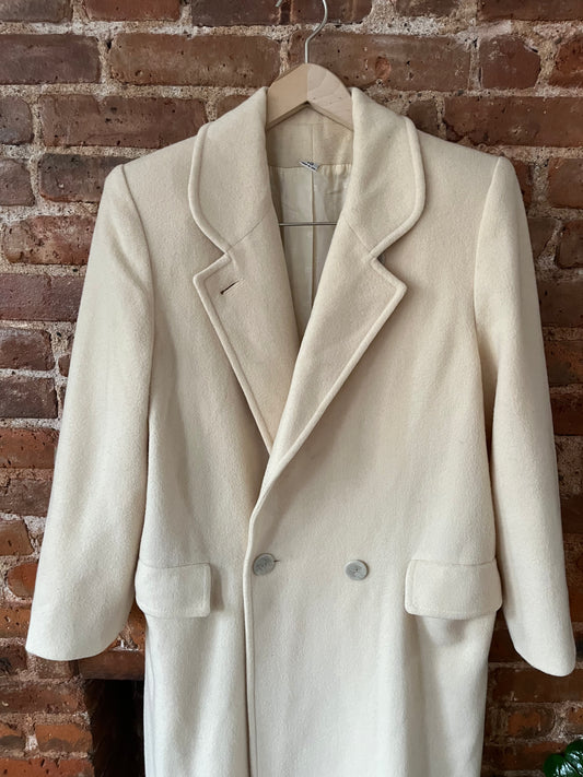 Cream Wool Overcoat