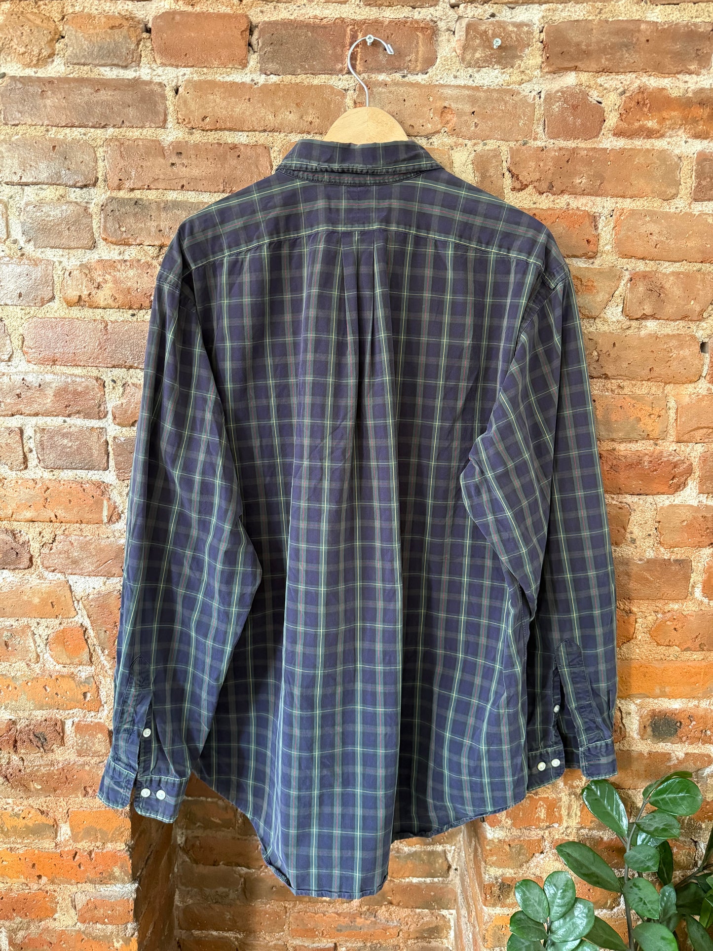 Ralph Lauren Navy Plaid Button Down