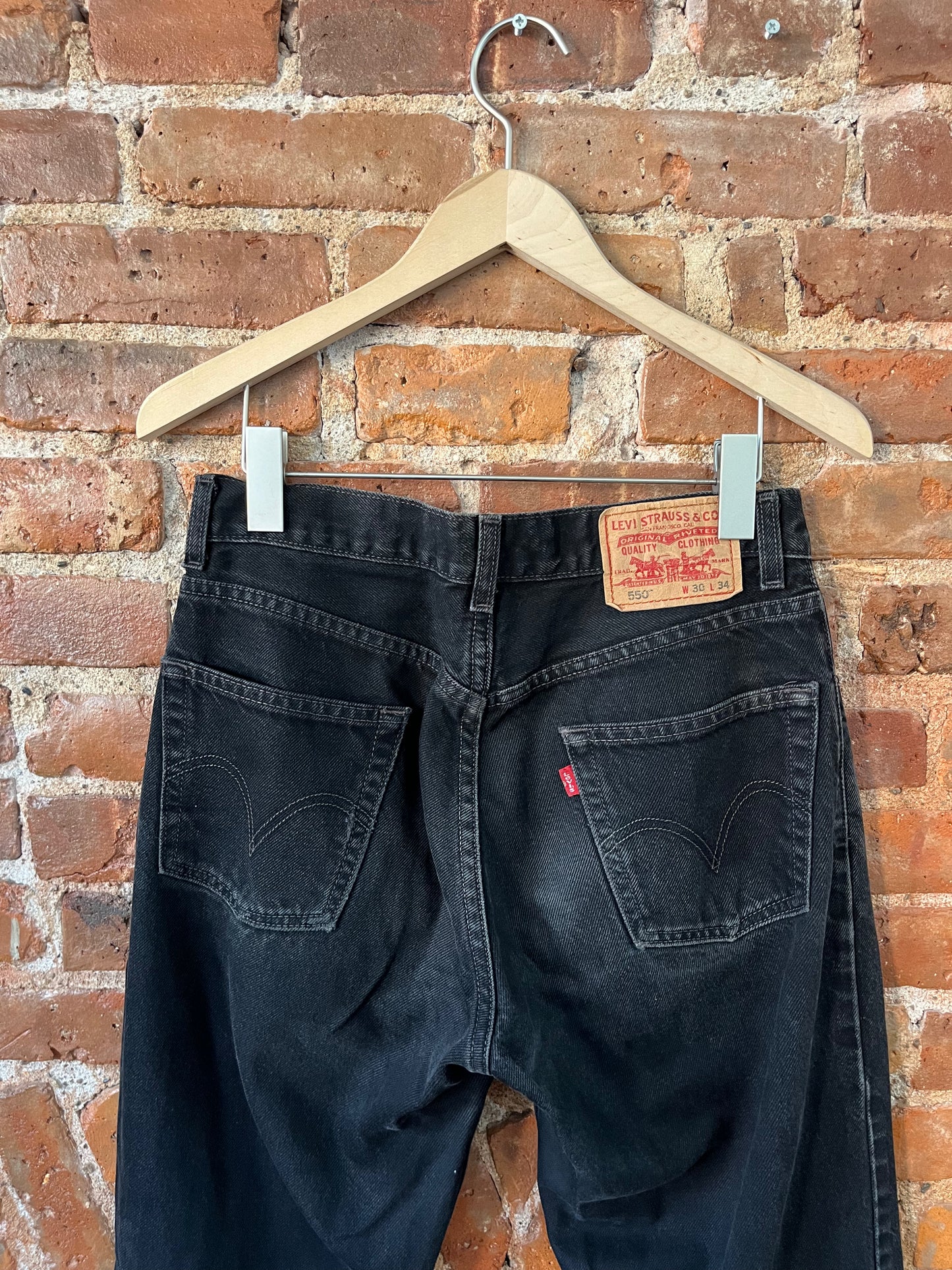 Vintage Washed Black 550 Levi's