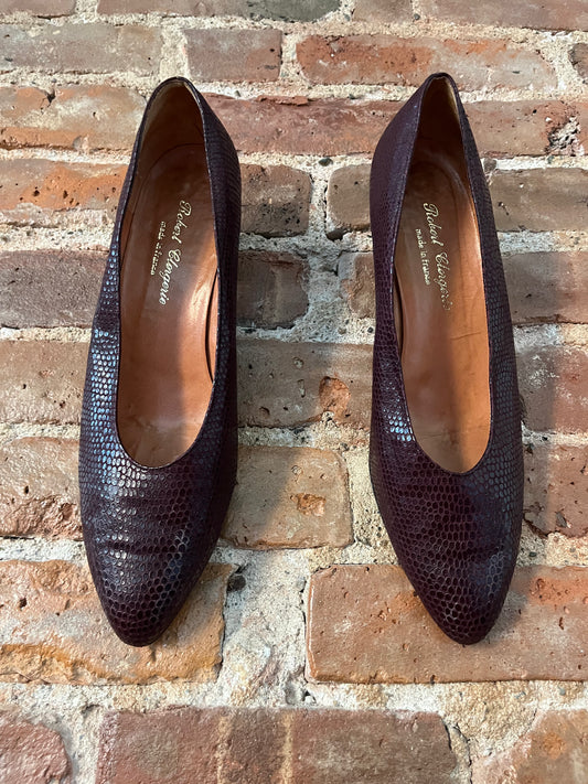 Robert Clergerie Vintage Burgundy Pumps