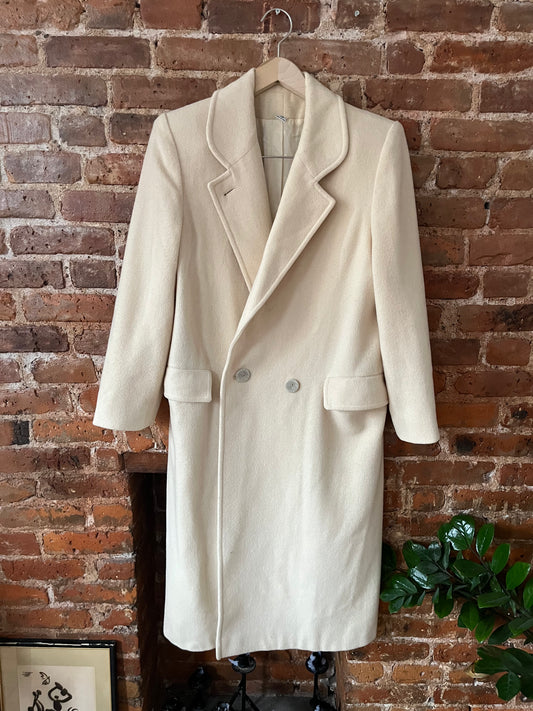 Cream Wool Overcoat