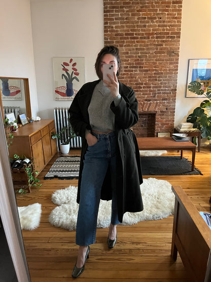 80's Victoria Jones Petites Angora Grey Sweater