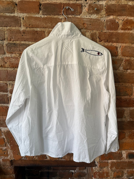 WHITE SARDINE SHIRT