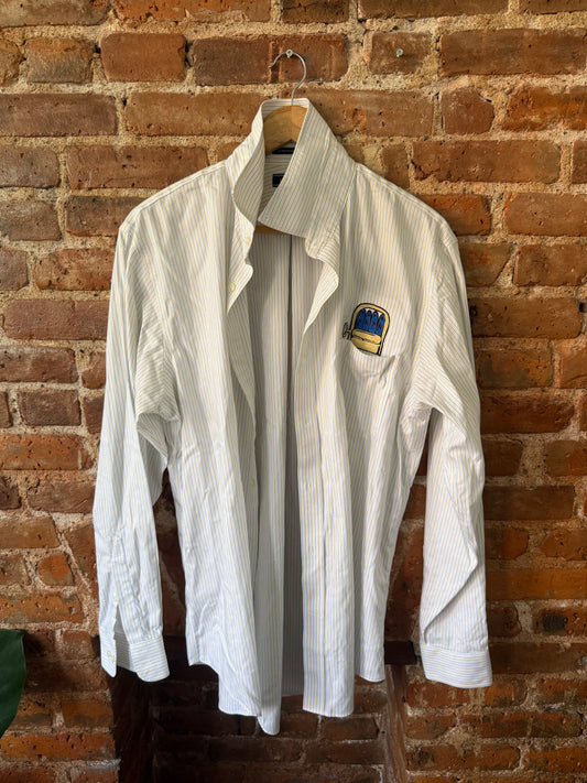 YELLOW & BLUE STRIPED SARDINE SHIRT