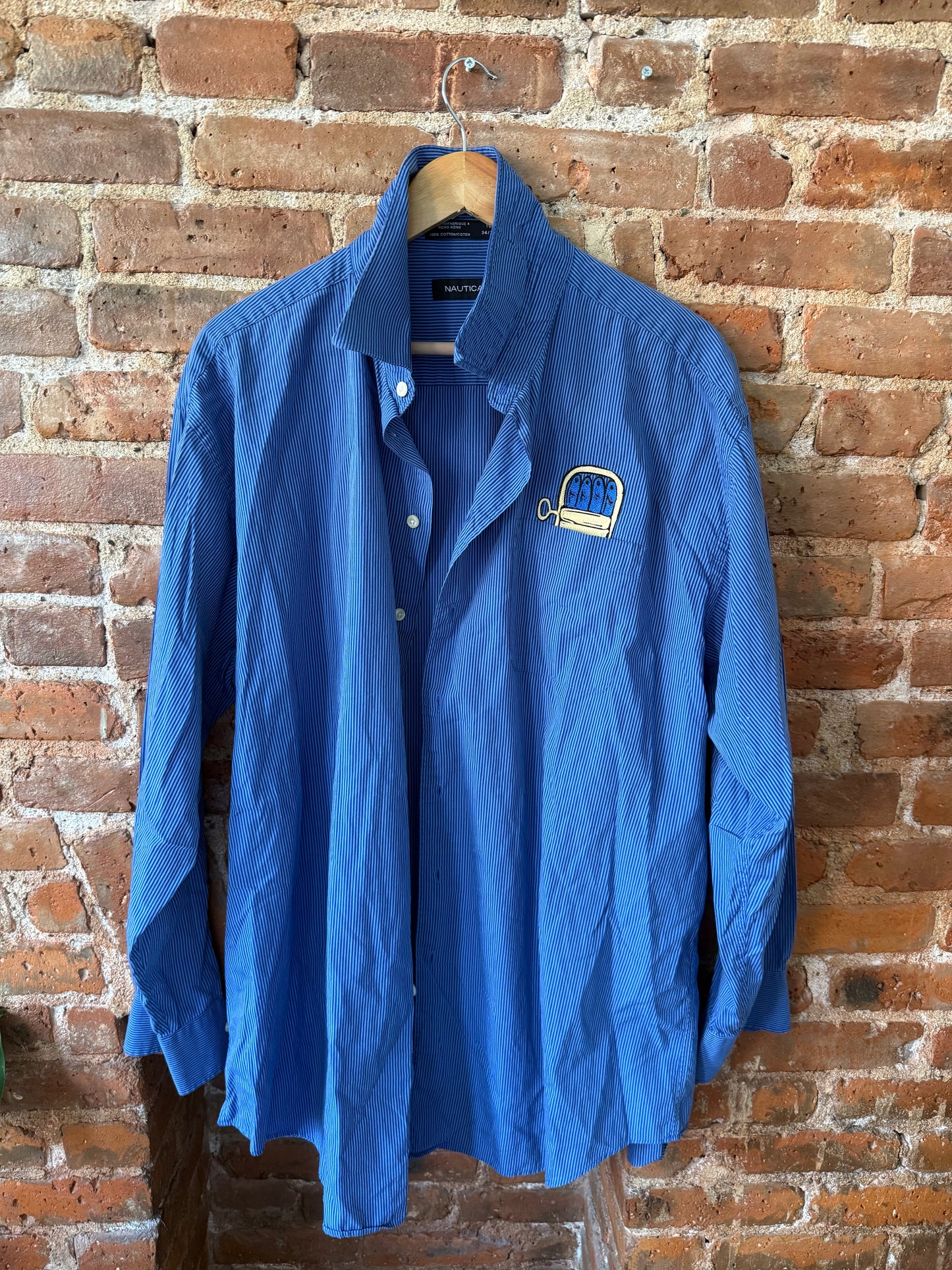 BLUE STRIPE SARDINE SHIRT