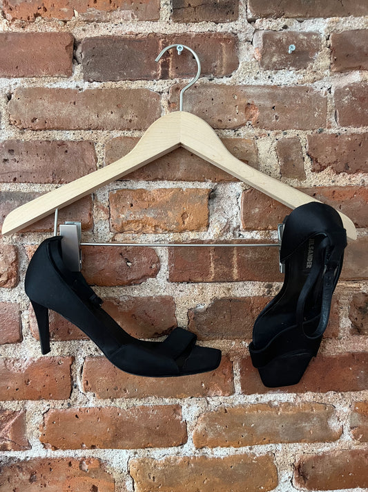 Jil Sander D'Orsay Satin Heels
