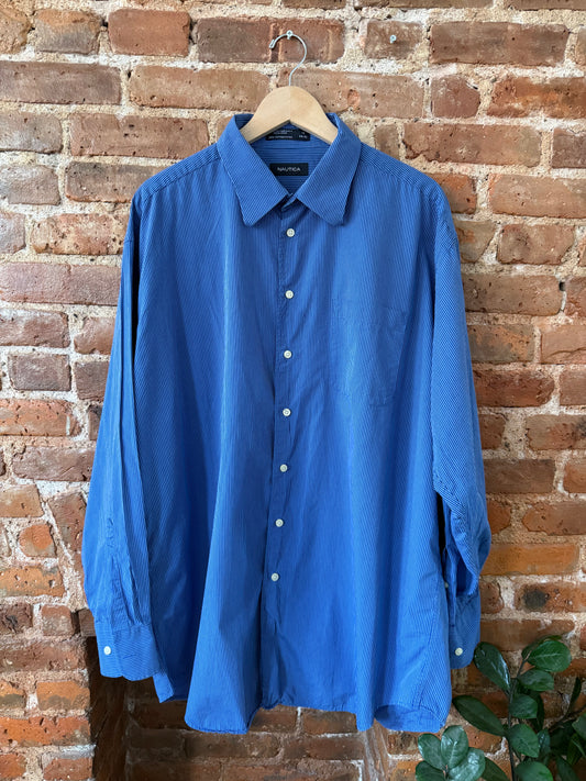 BLUE STRIPE SARDINE SHIRT