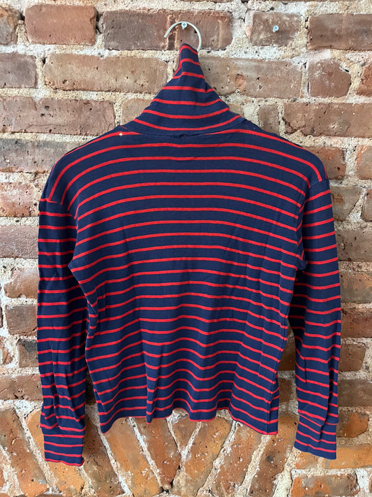 Classic Duofold Women's Stripe Turtleneck