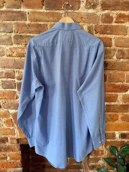 Barrington Blue & Burgundy Checked Button Down