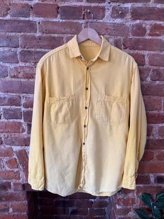 Handmade Yellow Button Down