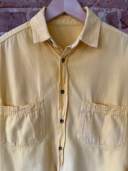 Handmade Yellow Button Down