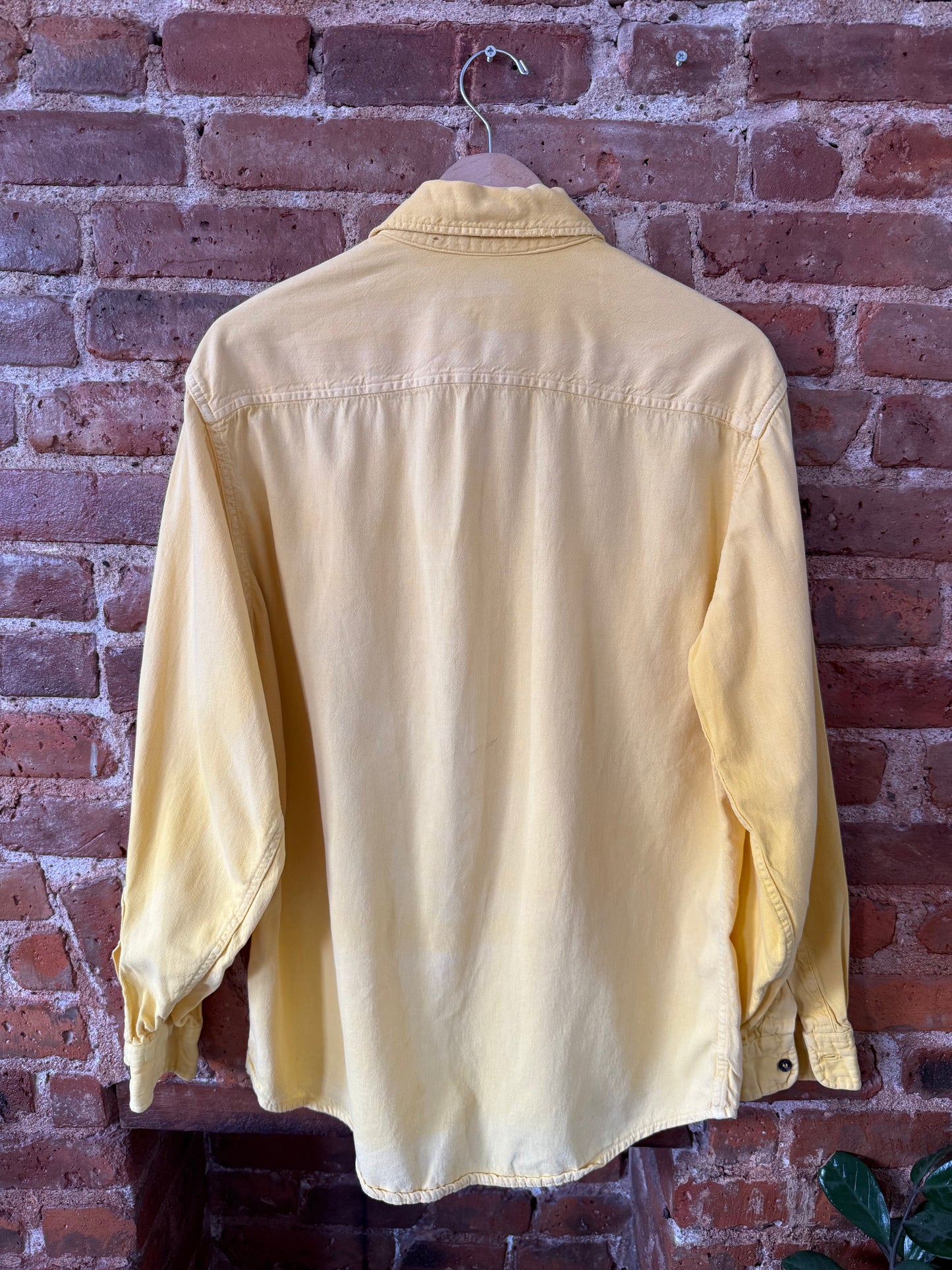 Handmade Yellow Button Down